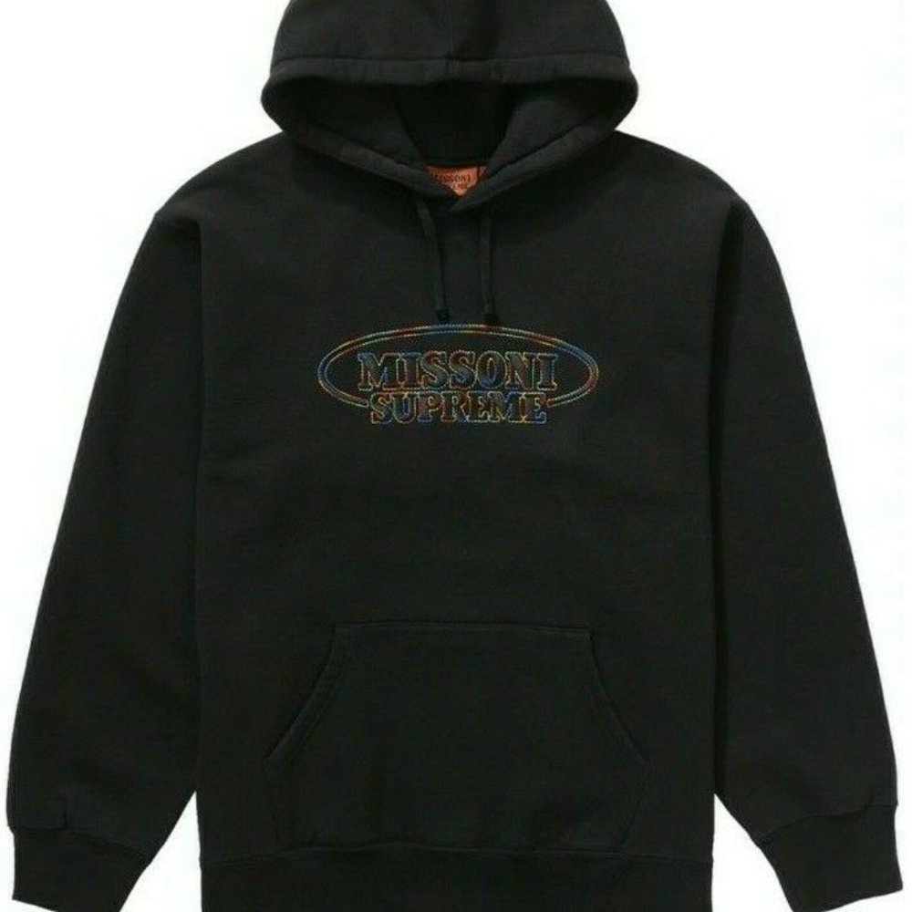 Supreme X Missoni hooded sweatshirt “BLACK” Size L